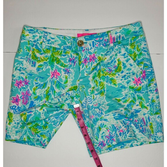 LILLY PULITZER “Jayne” 7” Knit Shorts Womens Size 2 What a Lovely Place - Picture 3 of 7